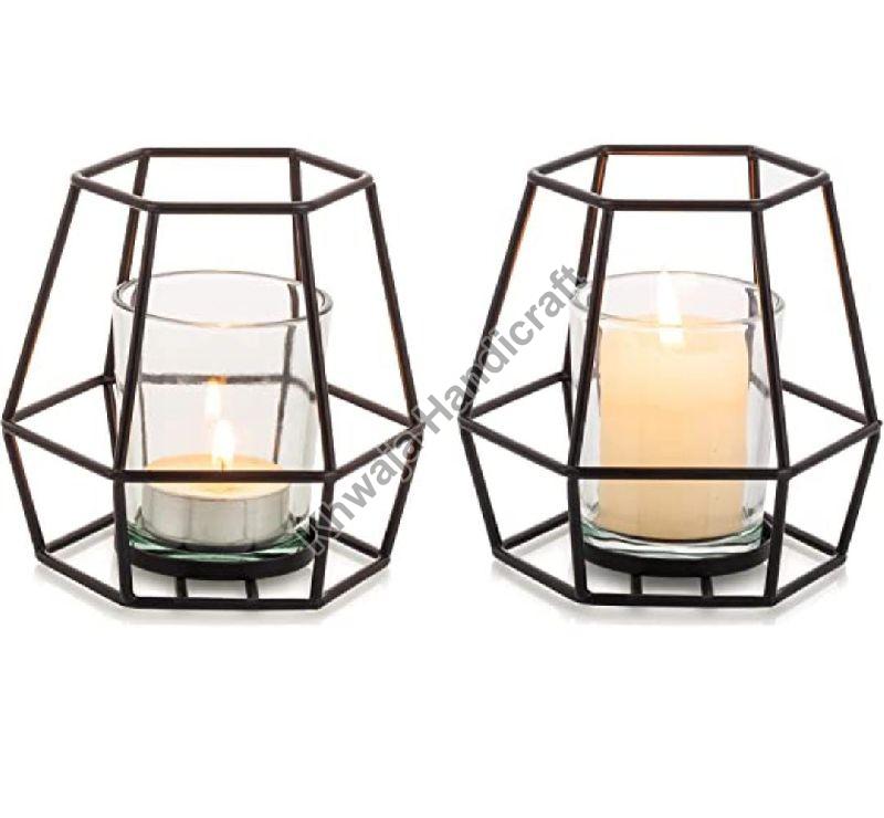Oval Polished Iron Votive Candle Holder, for Decoration, Feature : Dust Resistance, Shiny Look