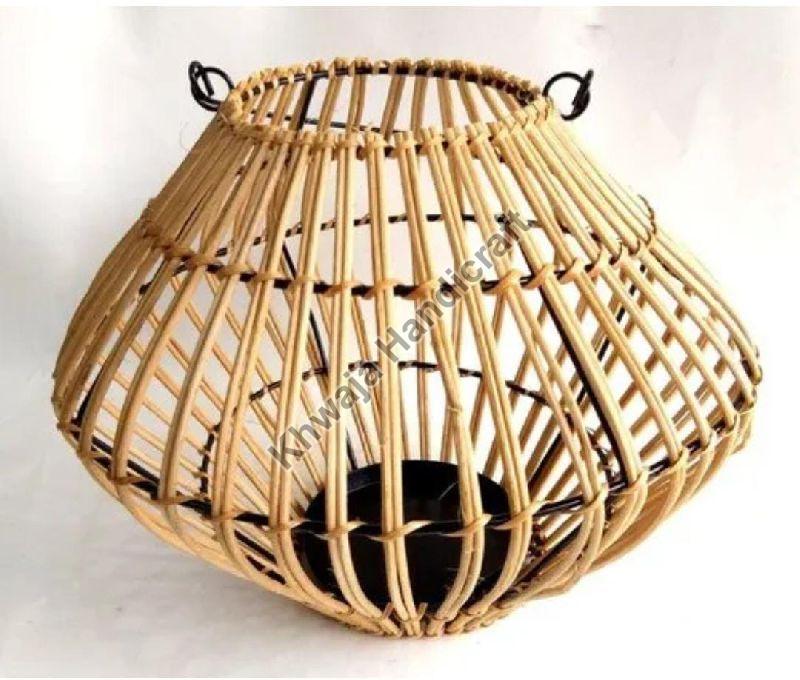Polished Bamboo Rattan Lantern with handle, for Home, Hotel, Restaurent, Feature : Attractive Designs