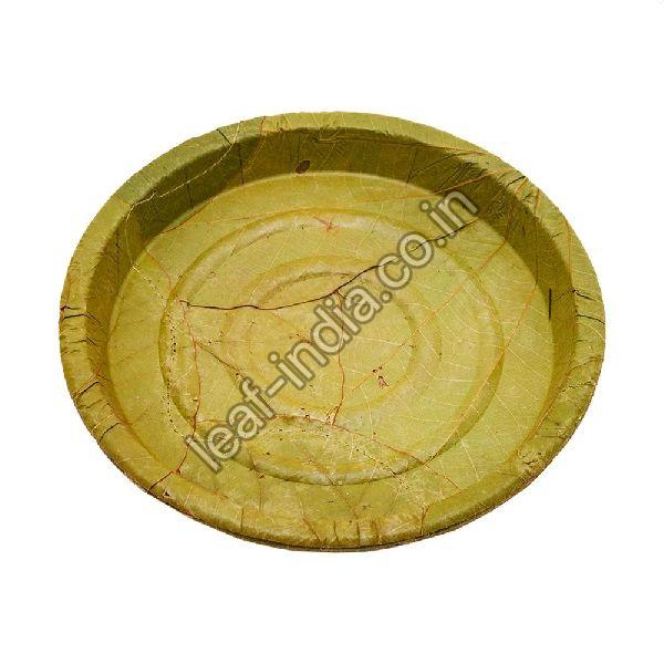 10 Inch Leaf Round Plate, for Serving Food, Feature : Eco Friendly, Unmatched Quality Fine Finish