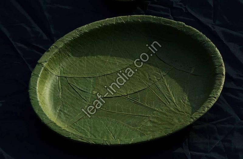 8 Inch Leaf Round Plate, for Serving Food, Feature : Eco Friendly, Light Weight, Unmatched Quality Fine Finish
