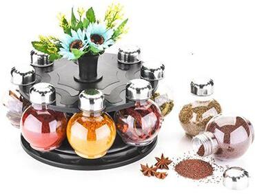 Revolving 8 Jar Spice Rack, Feature : Durable, High Quality