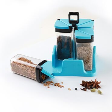 Plain Plastic Spice Jar Dispenser, Feature : Unique Design