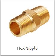 Brass Hex Nipple, Size : 20-30cm, 40-50cm