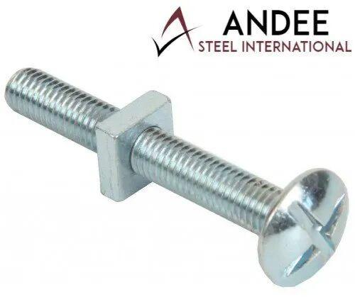 Silver Mild Steel Roofing Bolt, Size : All