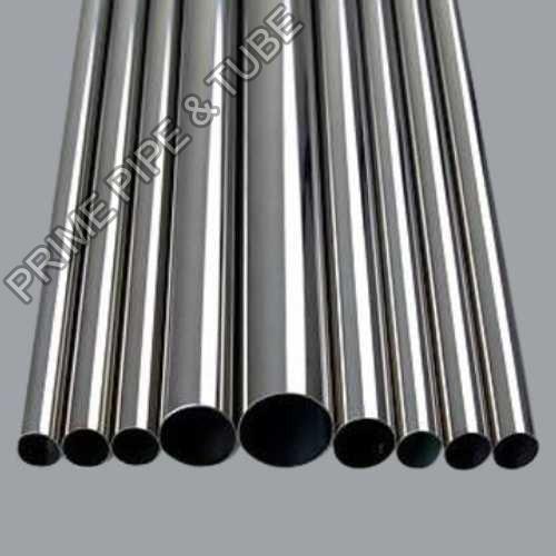 Round Polished Stainless Steel ERW Pipes, Color : Grey