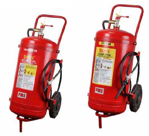 Safex ABC Trolley Mounted Fire Extinguisher