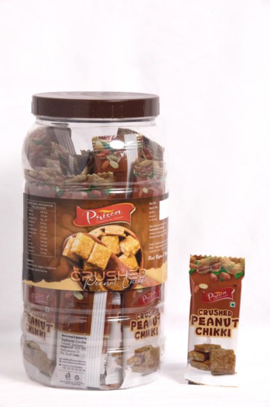 50 Pcs Jar Peanut Crushed Chikki