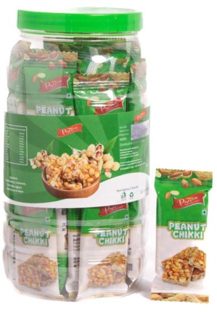 Aadhavan Candies 50 Pcs Peanut Chikki, for Human Consumption, Taste : Sweet