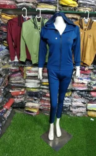 Ladies 4 Way Lycra Tracksuit, Size : All Sizes