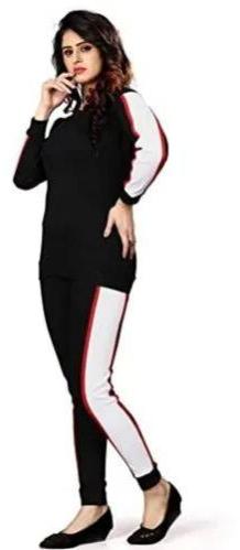 Plain Ladies Polyester Tracksuit, Size : All Sizes