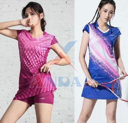 Polyester Tennis Dress, Size : M to XXL