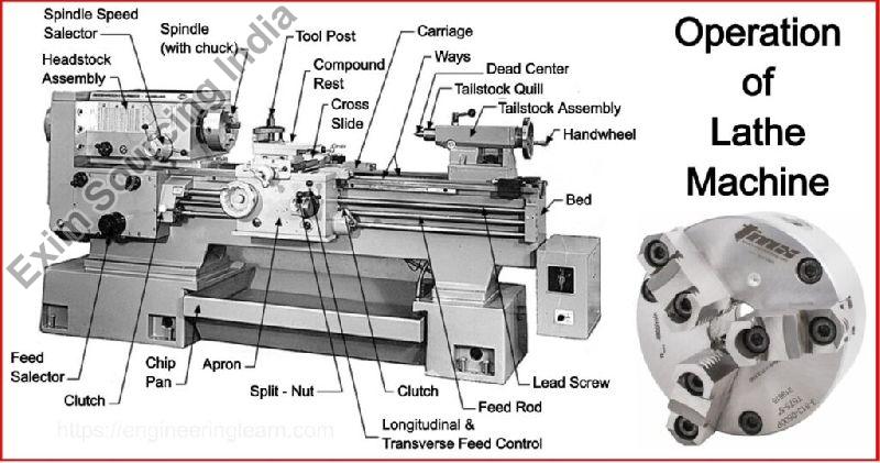 Mild Steel lathe machine, Certification : CE Certified