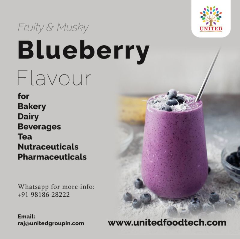 United Group Liquid Blueberry Flavor, Production Capacity : 10 Tonne/day