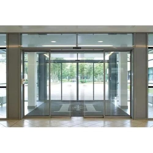 Glass Automatic Sliding Door, for Home, Hotel, Office, Restaurant, Feature : Fine Finished, Good Quality