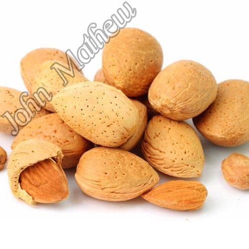 Hard Organic Almond Nuts, for Milk, Sweets, Style : Dried