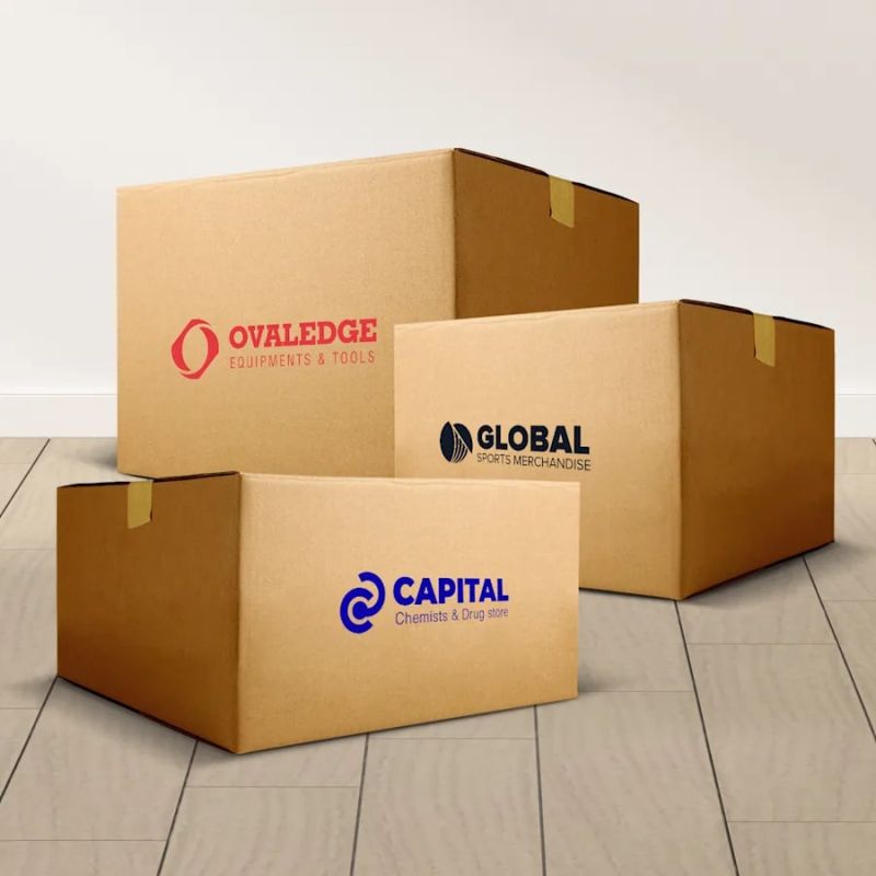 Square Brown Printed Paper Boxes, for Packaging, Size : Standard