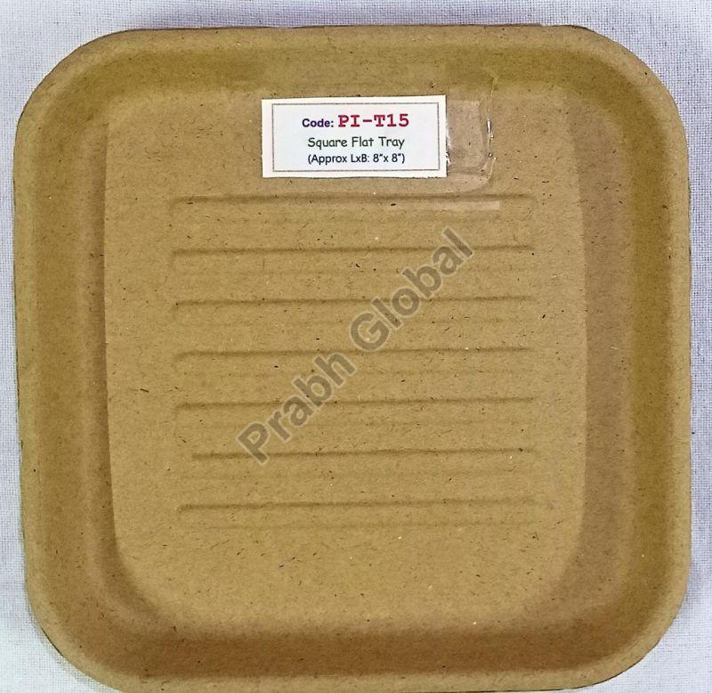 Square Paper Pulp Flat Tray
