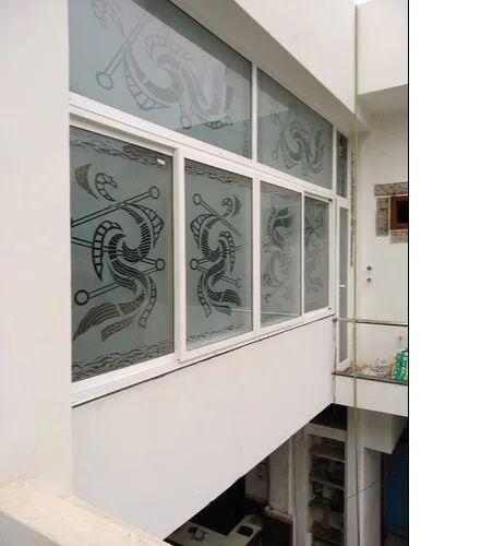 Horizontal UPVC Commercial Casement Window, Color : White