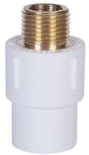 Coated UPVC Brass Round MTA, for Pipe Fitting, Size : 3/4 Inch