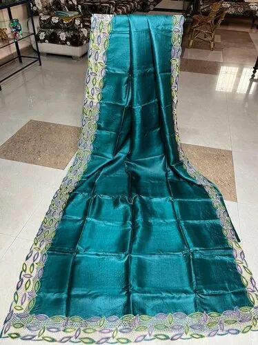 Silk cut work saree, Saree Length : 6.5m (with blouse)