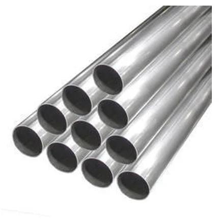 Silver Stainless Steel Pipe, Shape : Round