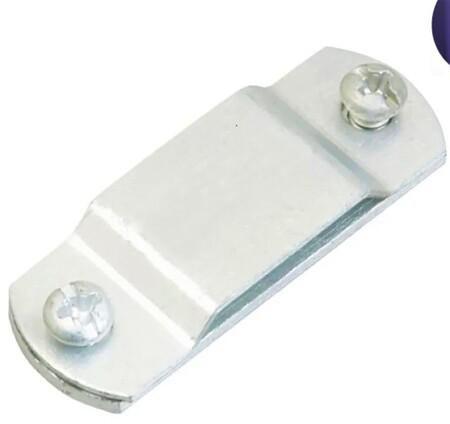 Grey Polished Aluminum Tape Clips, For Earthing, Size : Standard