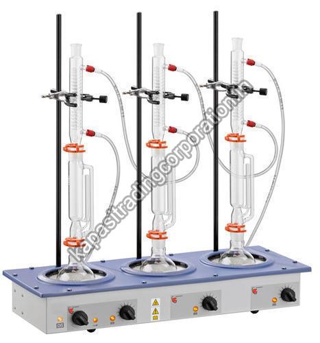 Grey 220v Electric Soxhlet Extraction Unit, For Fat Determination, Certification : Ce Certified