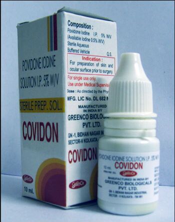 Covidon Prep Eye Drops, Form : Liquid
