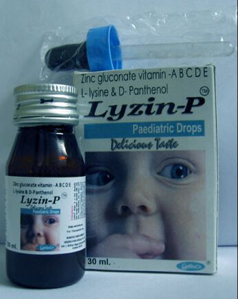 Lyzin -P Paediatric Drops, Color : Multicolor