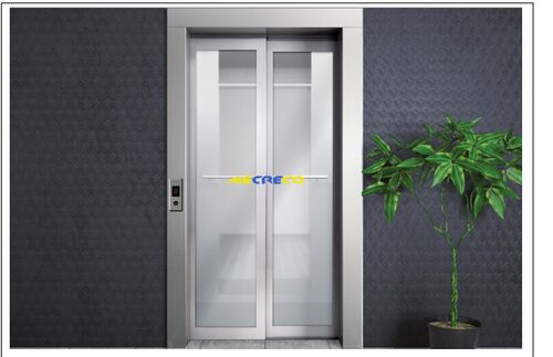 Rectangular Aluminium Polished Glass Elevator Door, Color : Silver