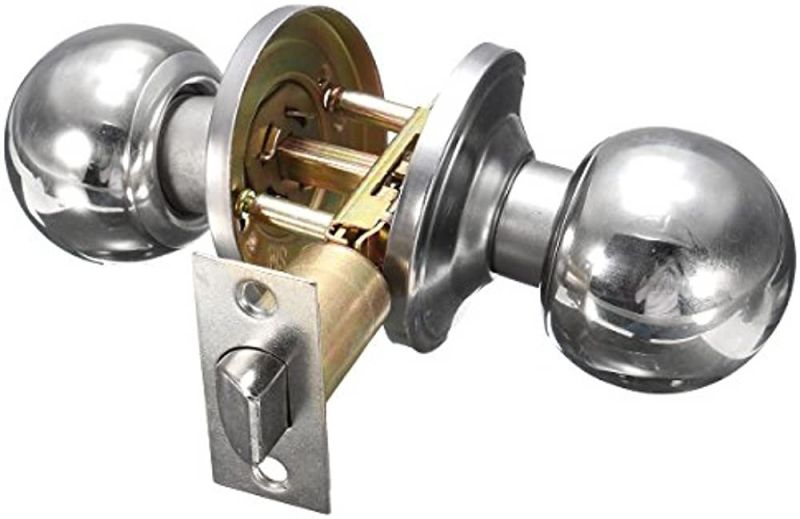 Metal Chrome Plated Cylinder Door Lock, for Stable Performance, Simple Installation, Longer Functional Life