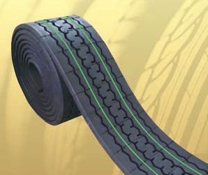 Double Green Precured Tread Rubber