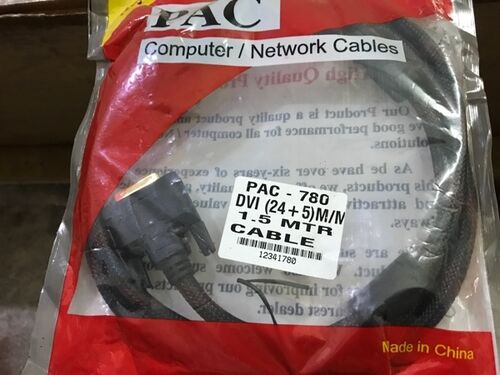 Plastic DVI Video Cable, Color : Black