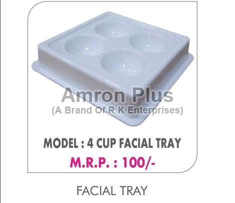 Amron Plus 4 Cavities Facial Tray, for Cosmetics Use, Shape : Square