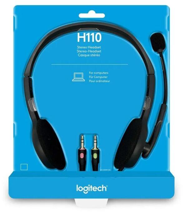 Logitech Headphone, Color : Black