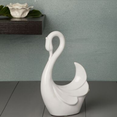 Ceramic Vitara Swan Figurine