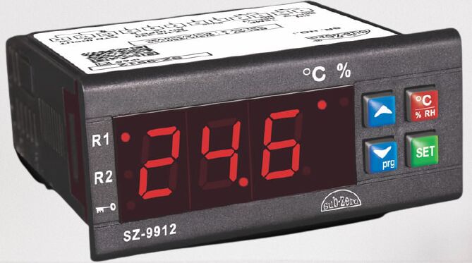 0°C to 99.9°C Temperature and RH Controller, Size : 75 x 34.5mm