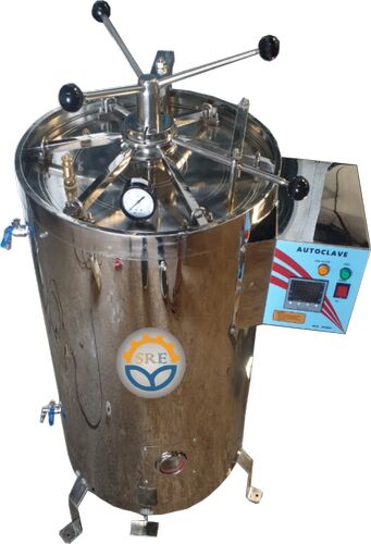 Stainless Steel Vertical Cylindrical Type Autoclave, Power : 4 Kw