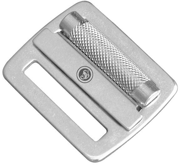 Silver Sliding Bar Buckle with Spring, Packaging Type : Box