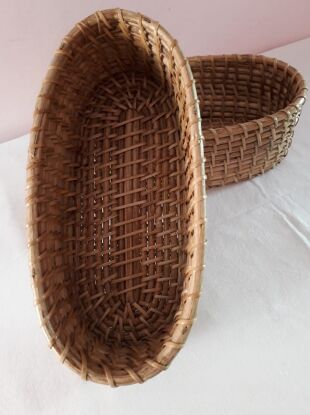 Rattan Oval Basket, for Complex, Fruit Market, Home, Kitchen, Malls, Shopping, Stores, Feature : Eco Friendly
