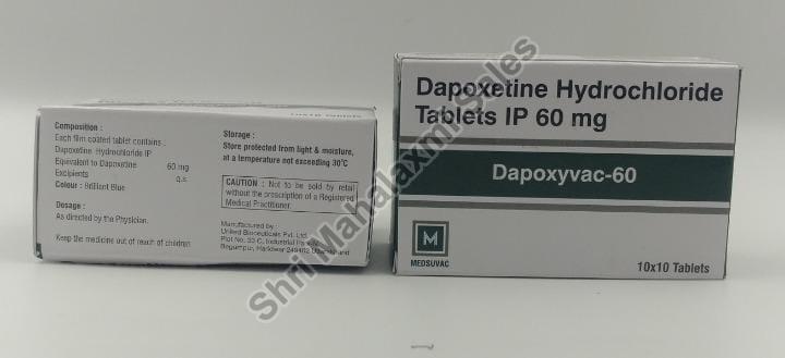 Dapoxyvac 60 Mg (Dapoxetine Hydrochloride) Tablet