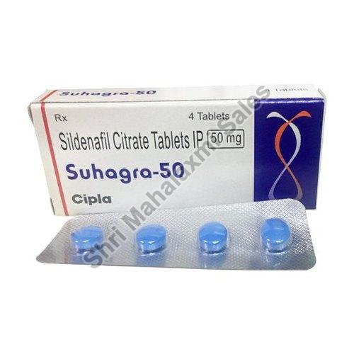 Suhagra 50 mg (Sildenafil) Tablet