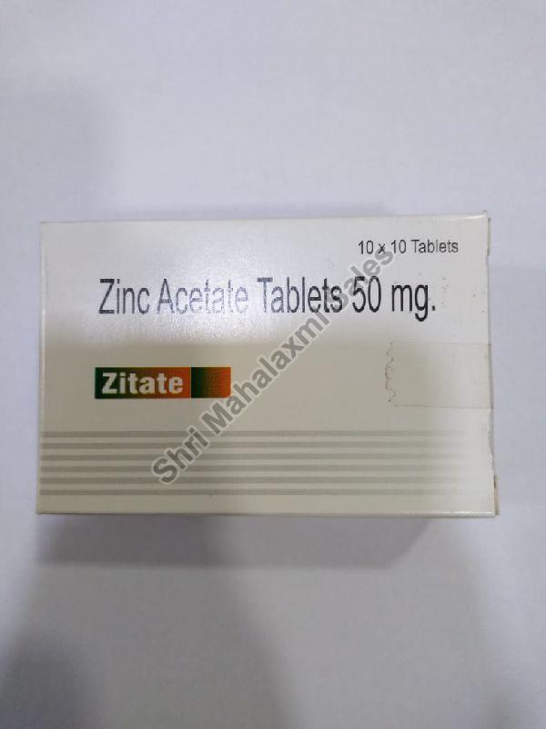 Zitate 50 Mg (Zinc Acetate) Tablet