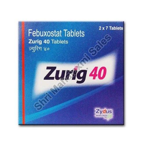 Zurig 40 mg (Febuxostat) Tablet