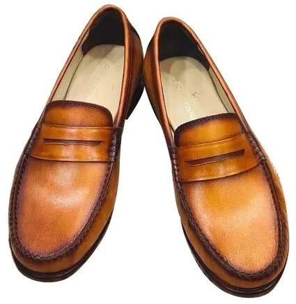 Pure Leather Loafer Shoes, Size : 6-11 Inch