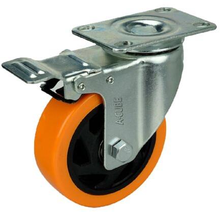 Stainless Steel Brake Caster Wheels, Load Capacity : 70kg