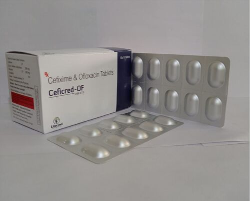 Ceficred-OF Cefixime and Ofloxacin Tablets, Packaging Type : Alu-Alu