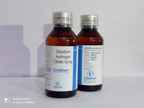 Credliser Disodium Hydrogen Citrate Syrup, Packaging Size : 100ml