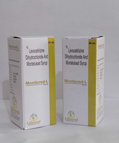 Levocetirizine Dihydrochloride And Montelukast Syrup, Packaging Type : Bottle