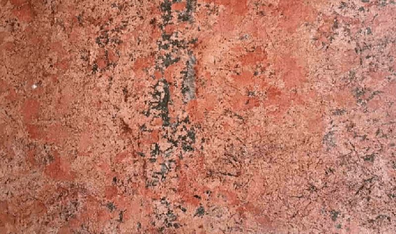 Devi Arbuda Polished Volcano Red Granite Slab, for Construction, Size : Standard